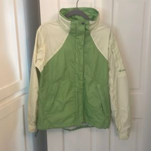 Columbia Women’s Spring jacket-green and yellow